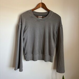 Madewell x KAREN WALKER - Gray Bell Sleeve Sweatshirt - Size S